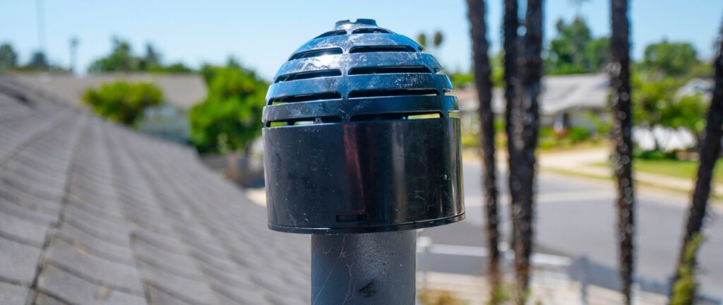 RatCap vent seal on a roof in Los Angeles